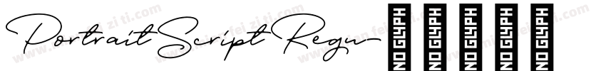 Portrait Script Regu字体转换